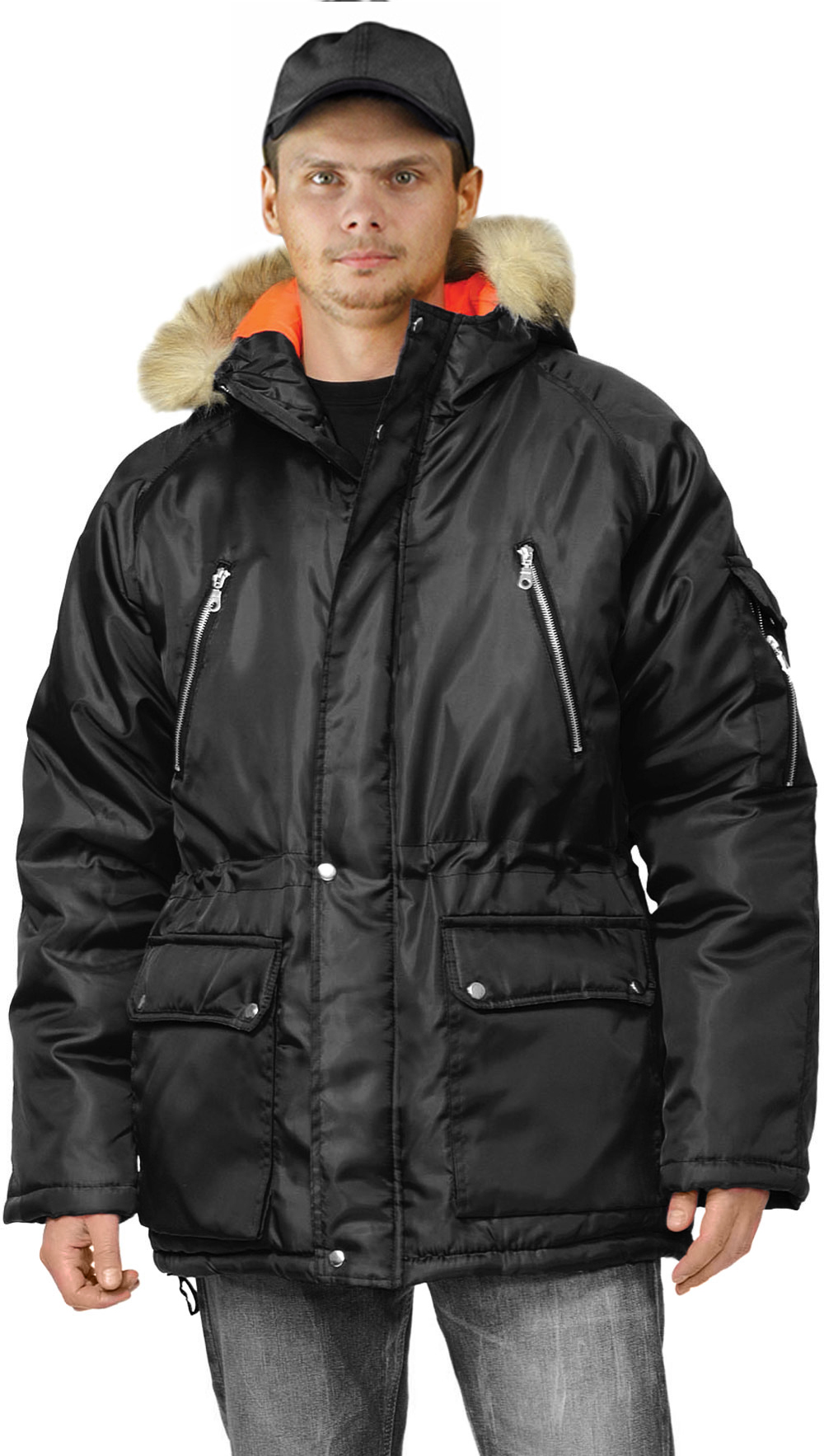 Куртка зимняя "АЛЯСКА удлиненная" цвет: черный